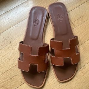 Hermes Oran Sandals 39